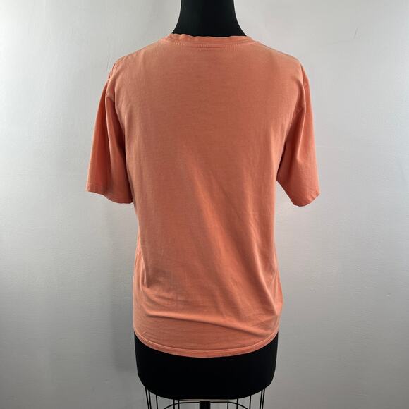 PATAGONIA Orange Top Organic Cotton Crew Neck Regular Pullover Tee Sz XS X-Small - Picture 7 of 10